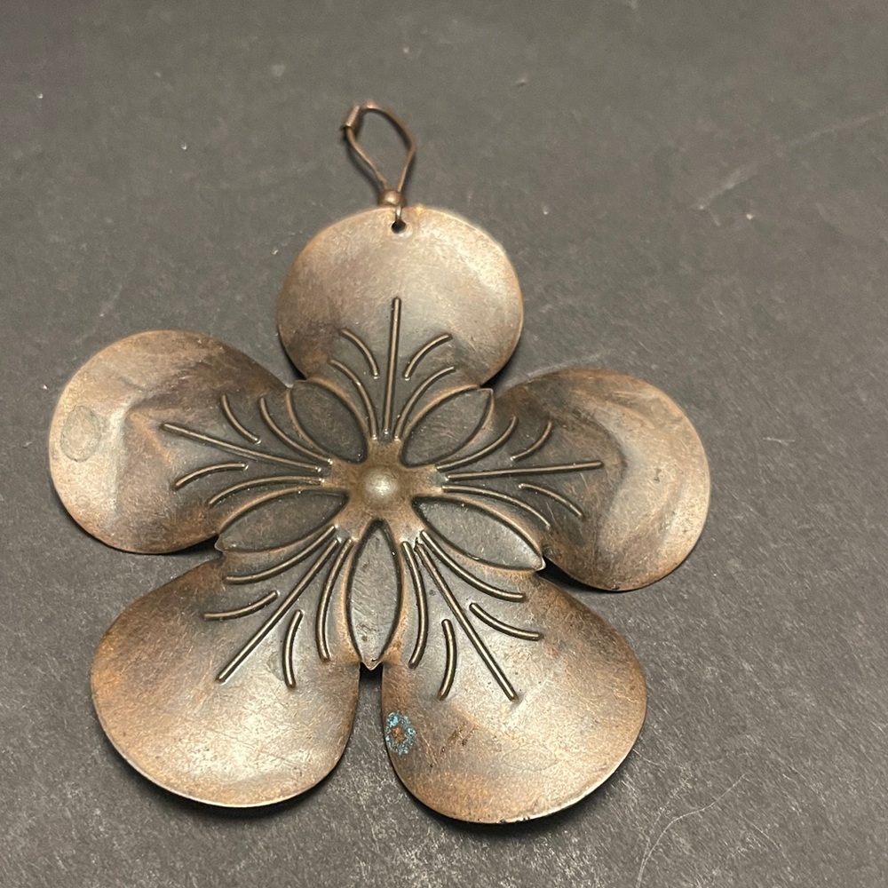 Bronze Flower Pendant
